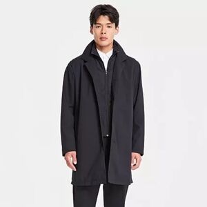 Alfani Men's Black Trench Coat Jacket